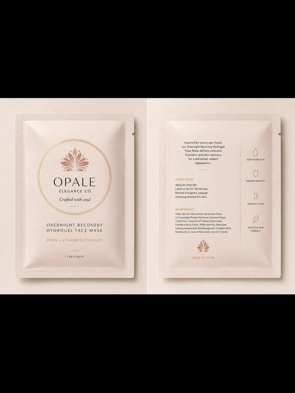 Opale Overnight Recovery Hydrogel Face Mask — Cream